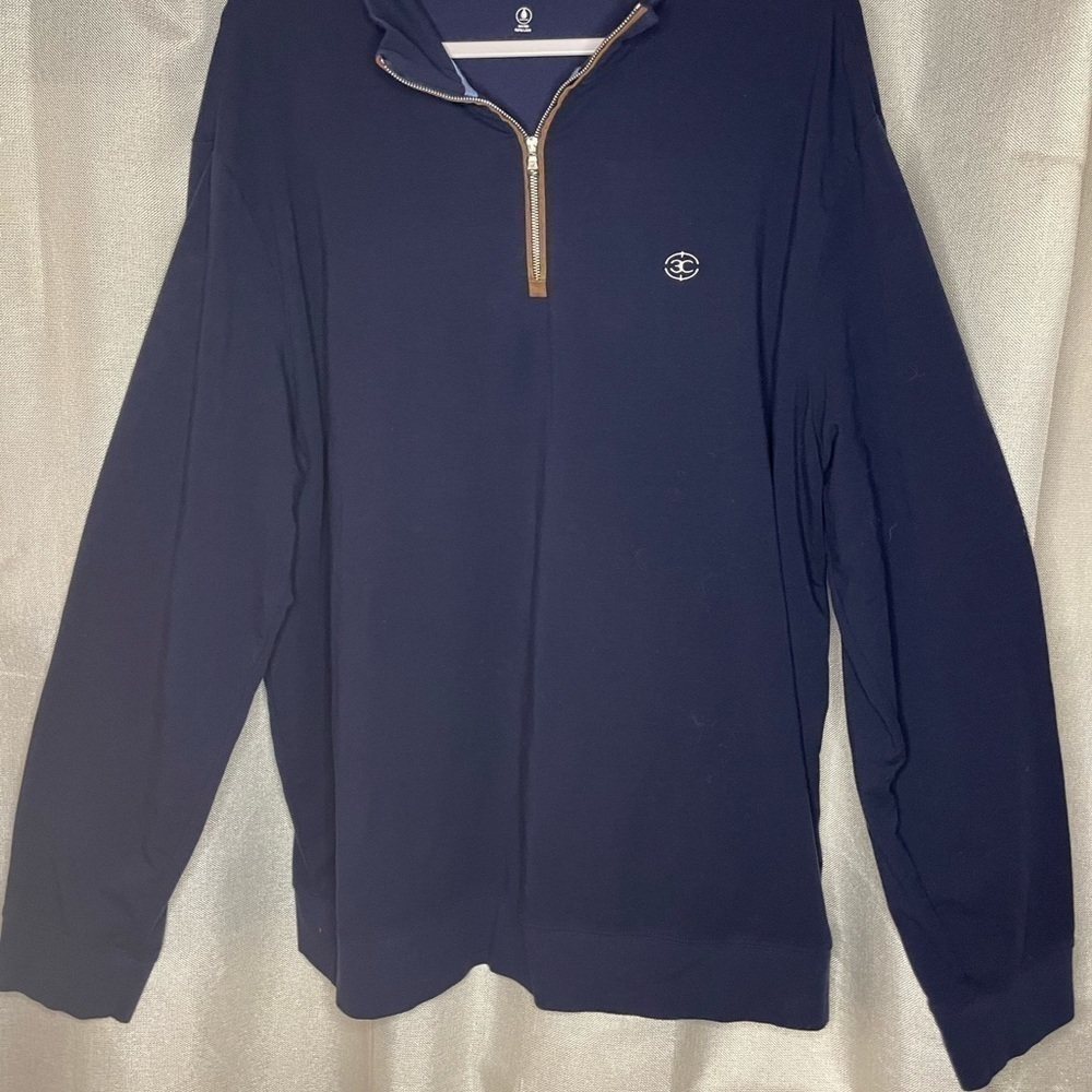 New Polo Ralph Lauren Men's Luxury Jersey Quarter-Zip Pullover XXL Navy‌‌‌‌‍‍‍‍‍ - Picture 10 of 11